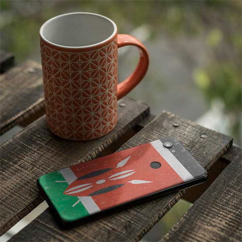 Kenya Flag Distressed Google Pixel 3a XL Skin